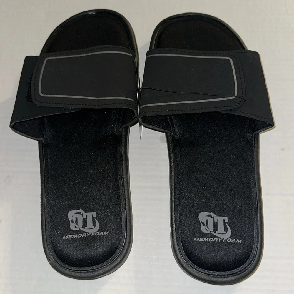 Men’s Revolution Slide Sandals Size Large 11/12‎ Memory Foam NEW